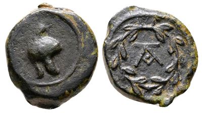 Sicily, Tauromenion, Campanian Mercenaries, C. 392-358 Bc. Æ (13mm, 2.62g).