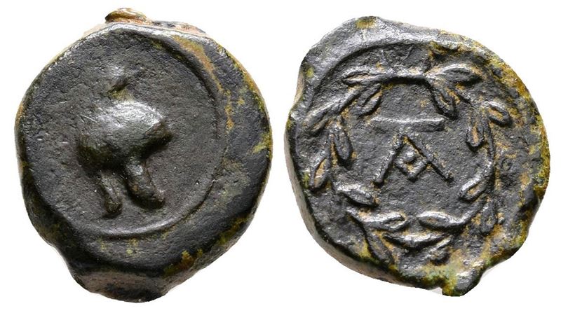 Sicily, Tauromenion, Campanian Mercenaries, C. 392-358 Bc. Æ (13mm, 2.62g).
