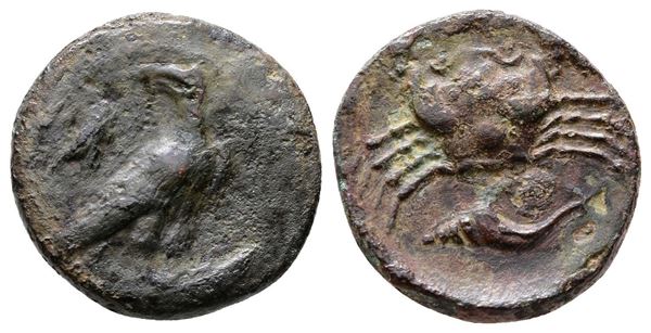 Sicily, Akragas, c. 425-406 BC. Æ Onkia (17mm, 3.38g).