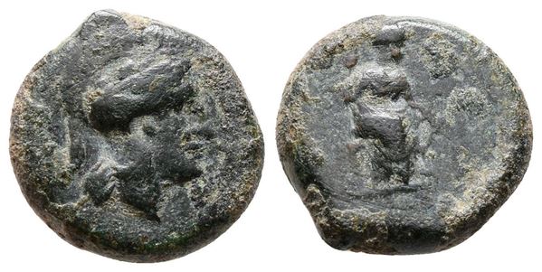 Sicily, Athl-, c. 344-339 BC. Æ (15mm, 3.68g).