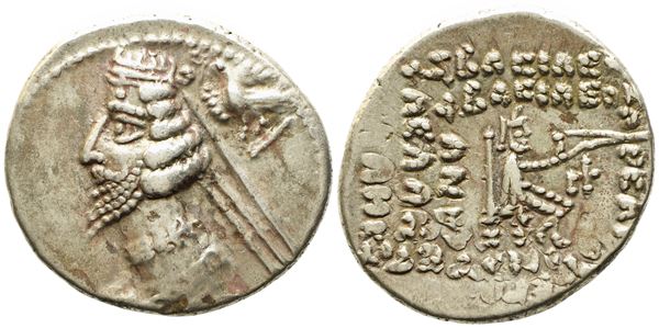 Kings of Parthia, Phraates IV (38-32 BC), Drachm; AR (4,03 g; 20,4 mm)