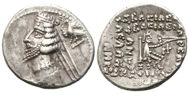 Kings of Parthia, Phraates IV (38-32 BC), Drachm; AR (4,03 g; 20,4 mm)