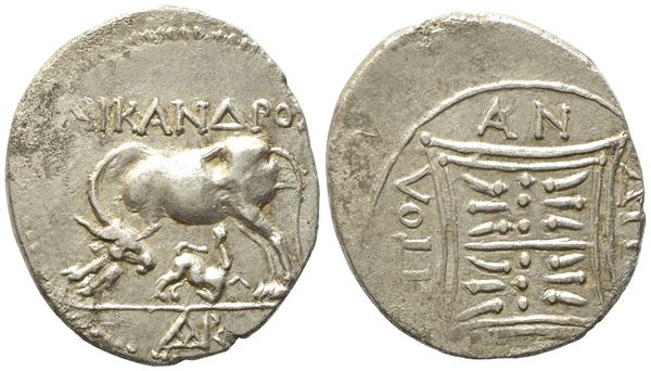 Illyria, Apollonia (c. 229-100 BC), Victoriatus; AR (3,25 g; 18,2 mm)