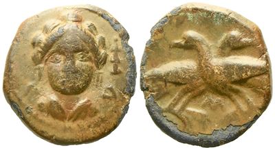 Bruttium, Laos (C. 350-300 Bc), Æ (3,05 G; 15,7 MM)