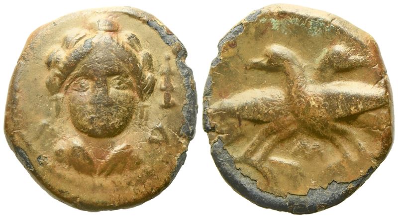 Bruttium, Laos (C. 350-300 Bc), Æ (3,05 G; 15,7 MM)