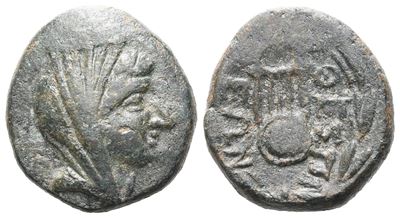 Boeotia, Thespiai, C. 210 Bc. Æ (15 MM, 3.95 G).