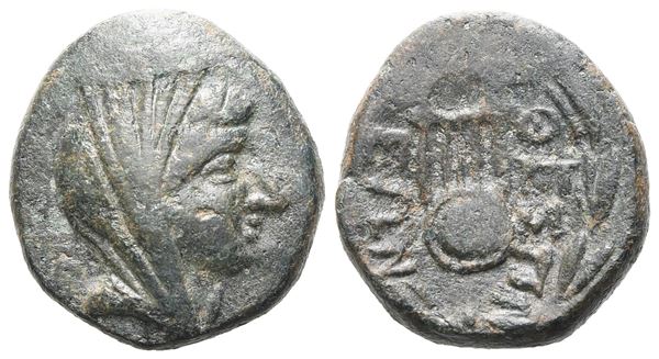Boeotia, Thespiai, c. 210 BC. Æ (15 mm, 3.95 g).