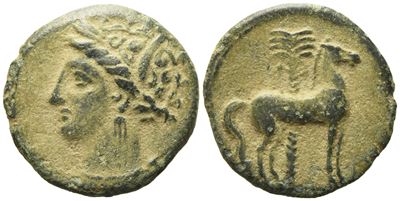 Carthage (C. 400-350 Bc), Æ (2,52 G; 16,8 MM)