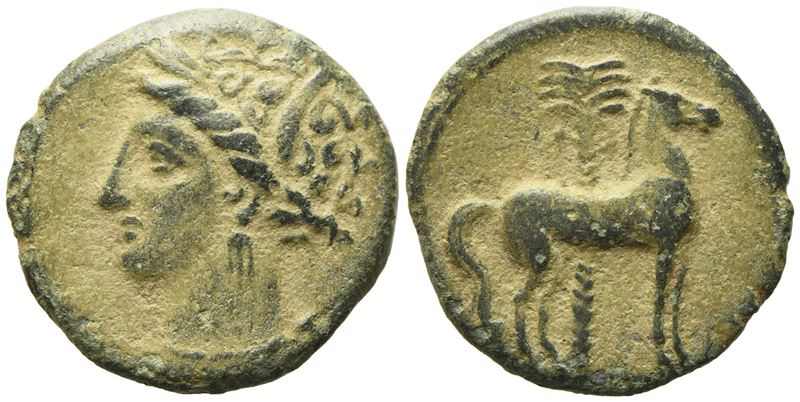 Carthage (C. 400-350 Bc), Æ (2,52 G; 16,8 MM)