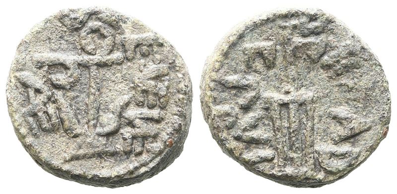 Lucania, Paestum (poseidonia) (C. 90-45 Bc), Semis; Æ (2,92 G; 13,6 MM)