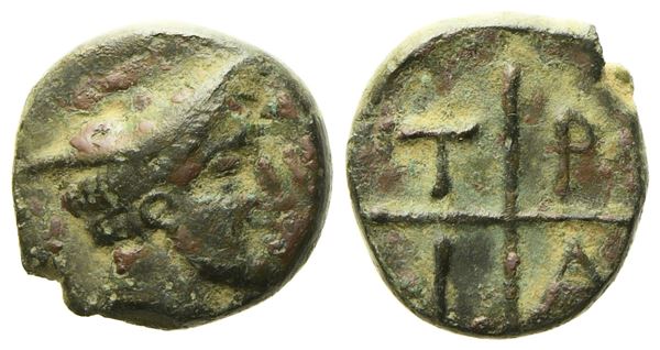 Macedon, Tragilos (c. 450-400 BC), Æ (1,13 g; 10 mm)