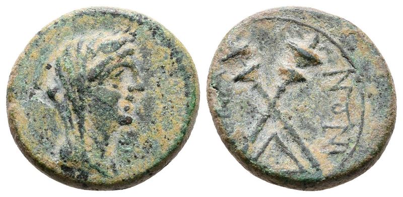 Sicily, Menaion, C. 200-150 Bc. Æ Trias (17mm, 3.86g).