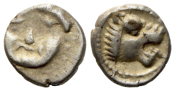 Pamphylia, Aspendos (c. 460-360 BC), Obol; AR (0,53 g; 7,6 mm)