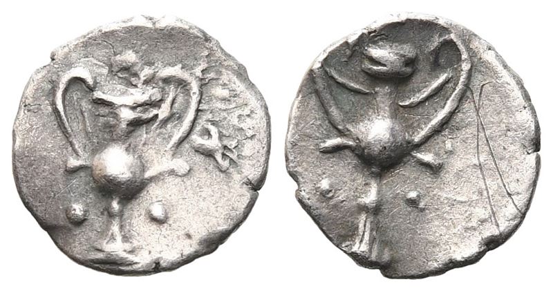 Southern Apulia, Tarentum, C. 280-228 Bc. Ar Obol (9 MM, 0.33 G).