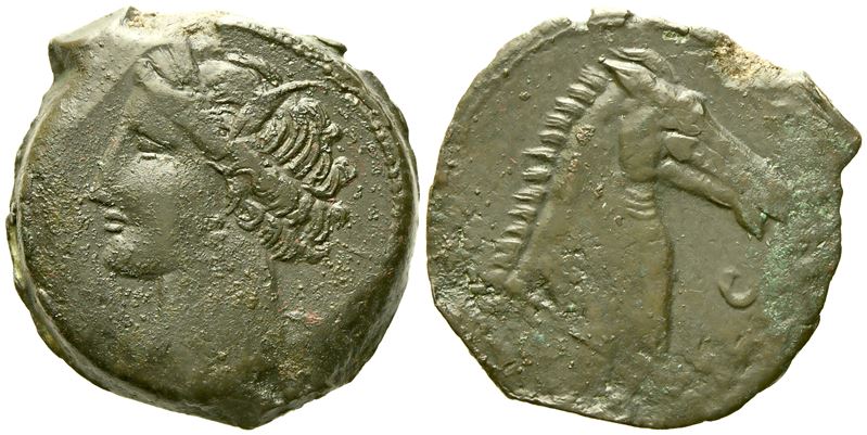 Carthage (C. 300-264 Bc), Dishekel; Æ (16,30 G; 29 MM)