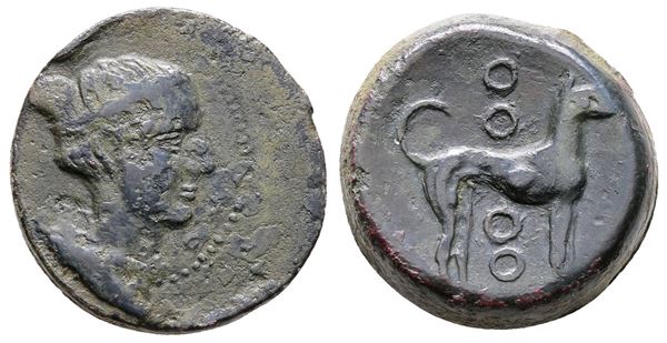 Sicily, Segesta, c. 410-400 BC. Æ Trias (20mm, 9.67g).  - Auction Greek, Roman and Byzantine Coins	 - Bertolami Fine Art - Prague