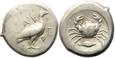Sicily, Akragas (C. 480-470 Bc), Didrachm; Ar (8,35 G; 19 MM)