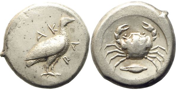 Sicily, Akragas (c. 480-470 BC), Didrachm; AR (8,35 g; 19 mm)