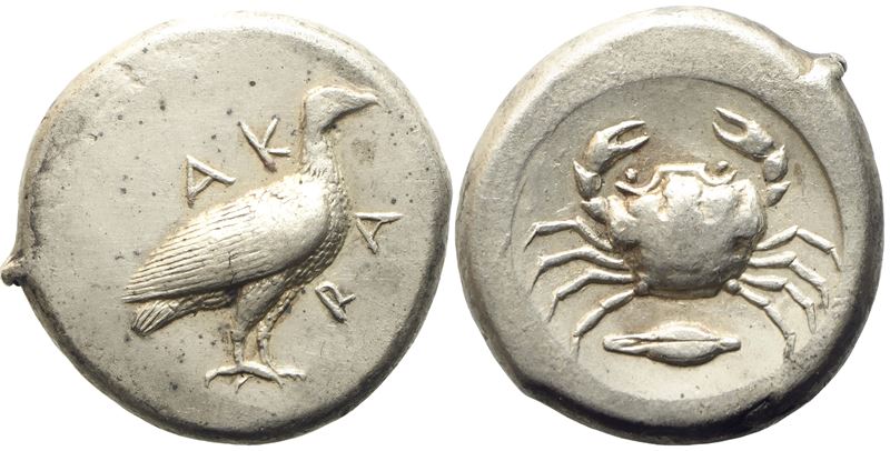 Sicily, Akragas (C. 480-470 Bc), Didrachm; Ar (8,35 G; 19 MM)