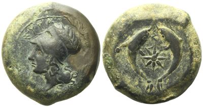 Sicily, Syracuse, Time Of Dionysios i (406-367 Bc), Drachm; Æ (31,85 G; 30 MM)