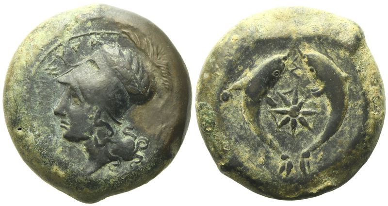 Sicily, Syracuse, Time Of Dionysios i (406-367 Bc), Drachm; Æ (31,85 G; 30 MM)