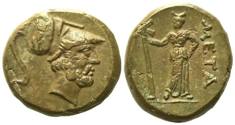 Lucania, Metapontion (C. 300-250 Bc), Æ (5,42 G; 17 MM)
