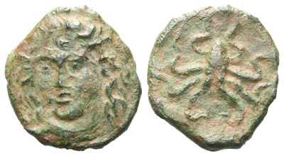 Sicily, Syracuse, C. 415-405 Bc. Æ Tetras (13 MM, 1.75 G).