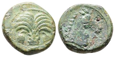 Sicily, Carthaginian Domain, C. 4th-3rd Century Bc. Æ (17mm, 3.90g).