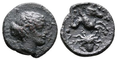 Sicily, Syracuse, C. 415-405 Bc. Æ Trias (15mm, 1.62g).