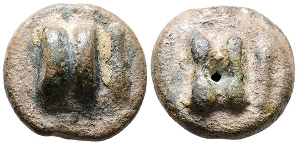 Anonymous, Rome, c. 265 BC. Cast Æ Uncia (26mm, 19.54g).