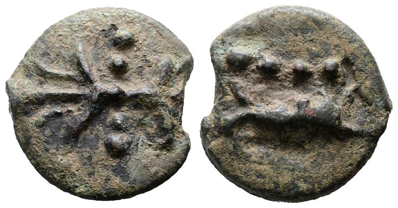 Anonymous, Rome, C. 280 Bc. Æ Cast Triens (47mm, 77.29g).