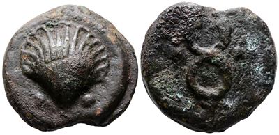 Anonymous, Rome, C. 280 Bc. Cast Æ Sextans (36mm, 56.31g).