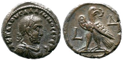 Gallienus (253-268). Egypt, Alexandria. Bi Tetradrachm