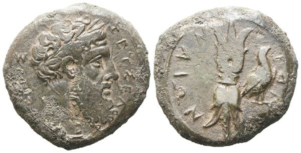 Sicily, Syracuse, c. 339/8-334 BC. Æ Hemidrachm (23 mm, 10.26 g).