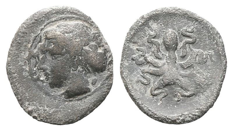 Sicily, Syracuse, C. 415-405 Bc. Ar Tetras Or Trionkion (7 MM, 0.15 G).