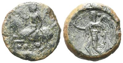 Sicily, Himera, C. 425-409 Bc. Æ Tetras (15 MM, 2.61 G).