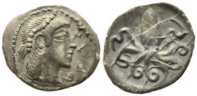 Sicily, Syracuse, Second Democracy (466-405 Bc), Litra; Ar (0,58 G; 13 MM)
