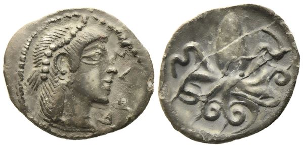 Sicily, Syracuse, Second Democracy (466-405 BC), Litra; AR (0,58 g; 13 mm)