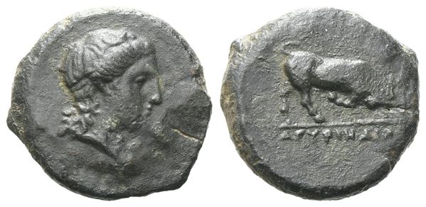 Sicily, Agyrion, c. 338-317 BC. Æ (14 mm, 2.37 g).