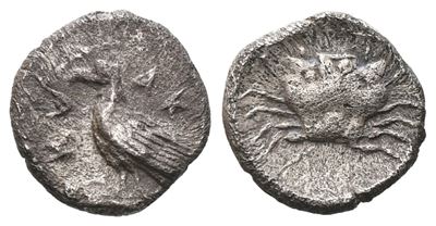 Sicily, Akragas, C. 450-440 Bc. Ar Litra (9 MM, 0.53 G).