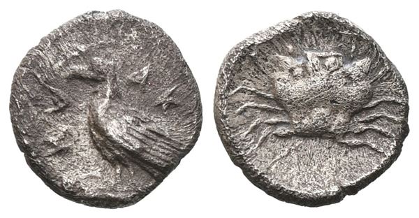 Sicily, Akragas, c. 450-440 BC. AR Litra (9 mm, 0.53 g).