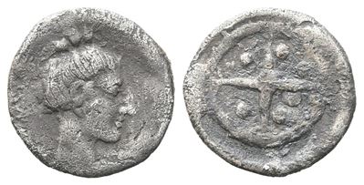 Sicily, Syracuse, C. 466-405 Bc. Ar Hemilitron Or Hexonkion (9 MM, 0.39 G).