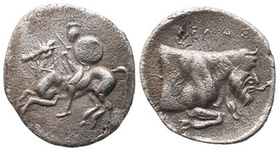 Sicily, Gela (C. 430-325 Bc), Litra; Ar (0,70 G; 13 MM; 9 H)