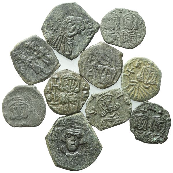  Lot of 10 Æ coins to be catalogued. Lot sold as is, no returns.