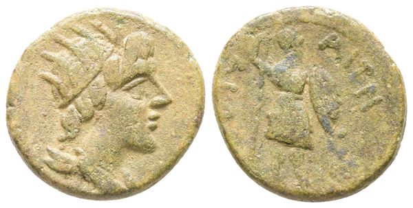 Sicily, Aitna, c. 210-150 BC. Æ Tetras (18 mm, 3.95 g).