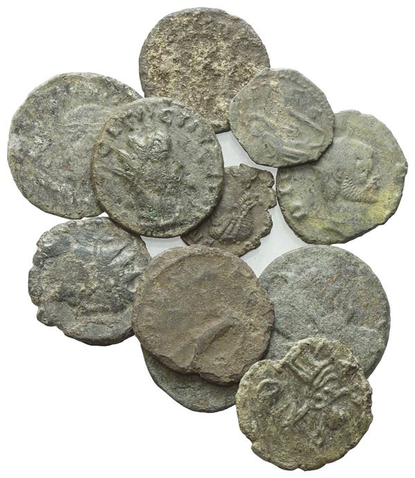  Lot of 12 Æ coins to be catalogued. Lot sold as is, no returns.