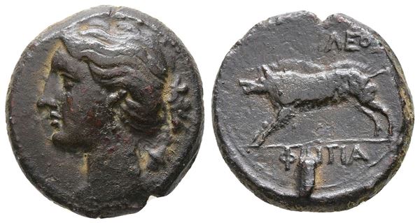Sicily, Akragas. Phintias (287-279 BC). Æ (20 mm, 7.27 g).