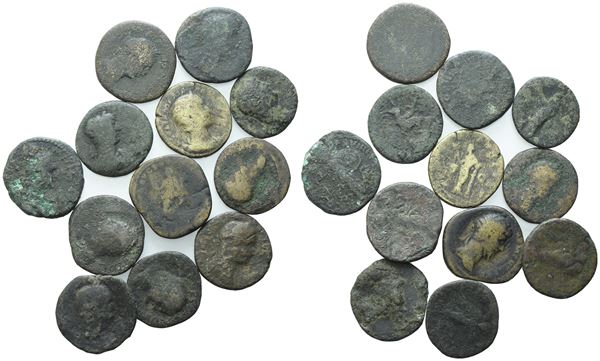  Lot of 12 Æ coins to be catalogued. Lot sold as is, no returns.