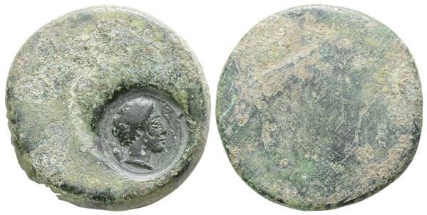 Sicily, Akragas, c. 415-406 BC. Æ Hemilitron (26 mm, 18.45 g).
