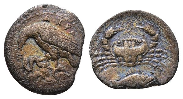 Sicily, Akragas, c. 420-410 BC. AR Litra (12 mm, 0.60 g).  - Auction Greek, Roman and Byzantine Coins	 - Bertolami Fine Art - Prague